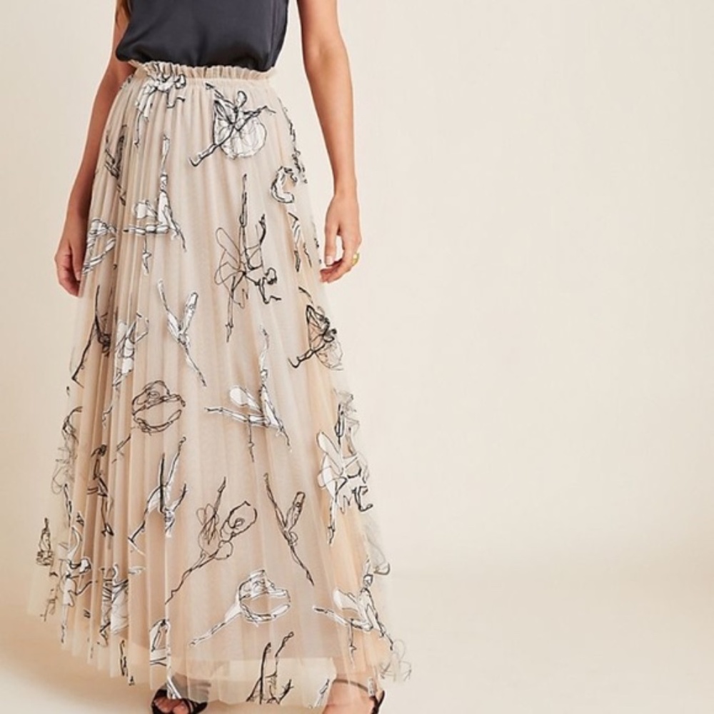 Anthropologie Geisha Designs Tulle Skirt